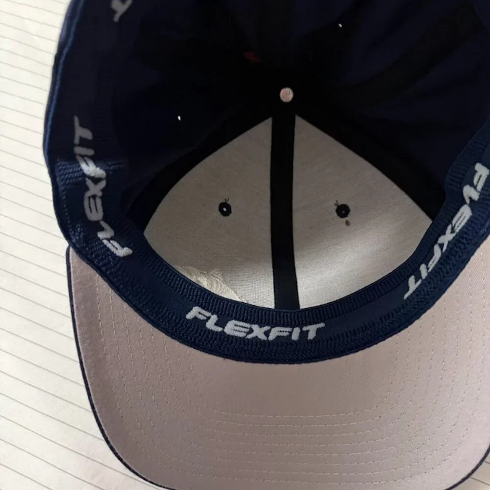 NWT Fish Bone Skeleton Trucker Hat XL/XXL Flexfit Snapback‎ Navy